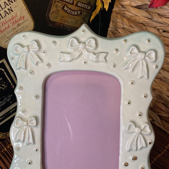 Vintage Green Ceramic Picture Frame by Sexton 1989 - Picture 2 of 9